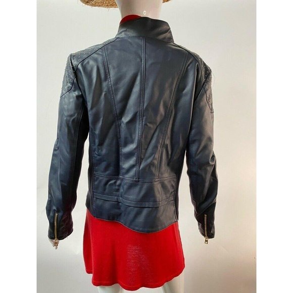 Andrew Marc New York Womens Jacket Blue Full Zip - Picture 5 of 12